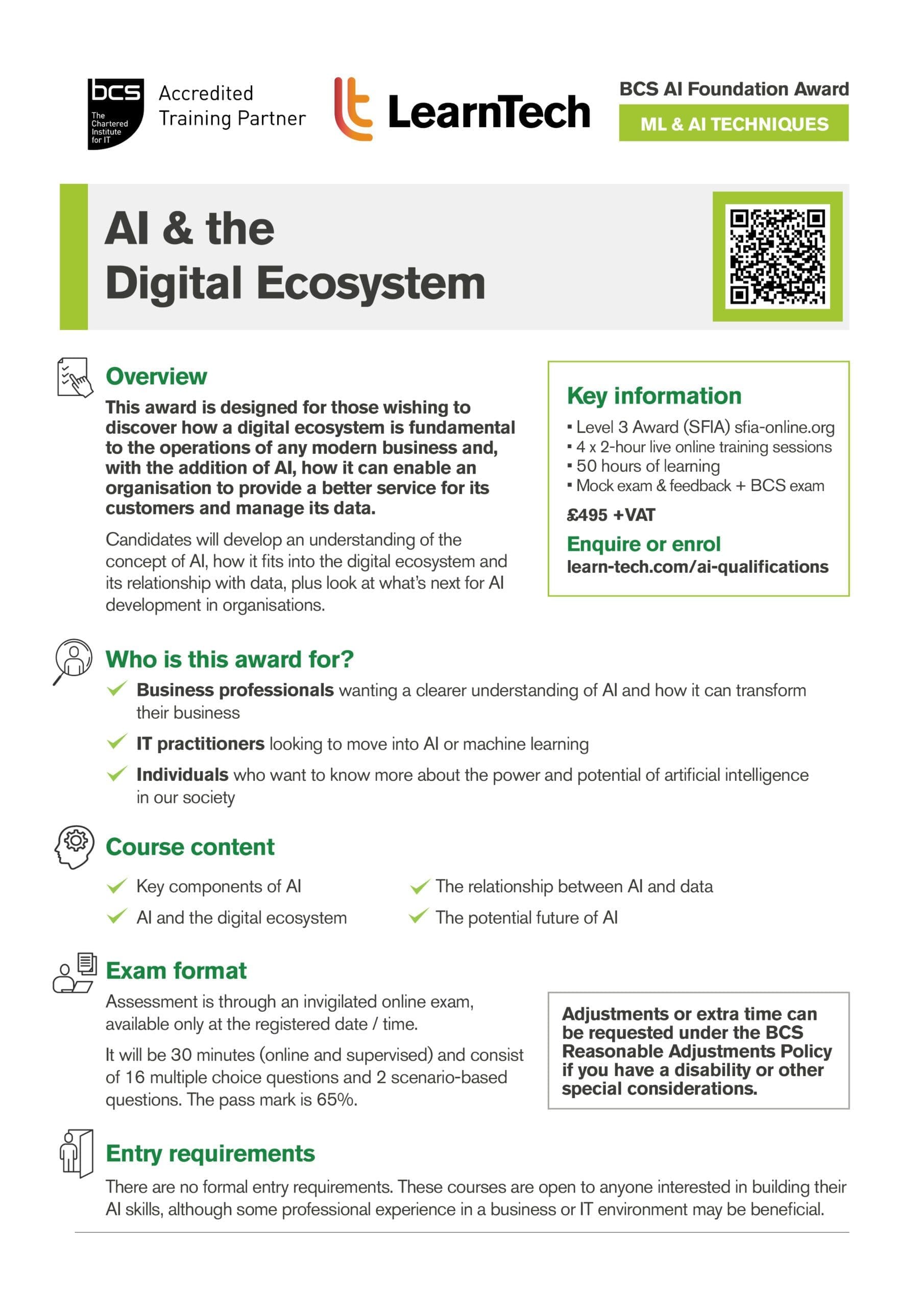 AI Data Specialist brochure