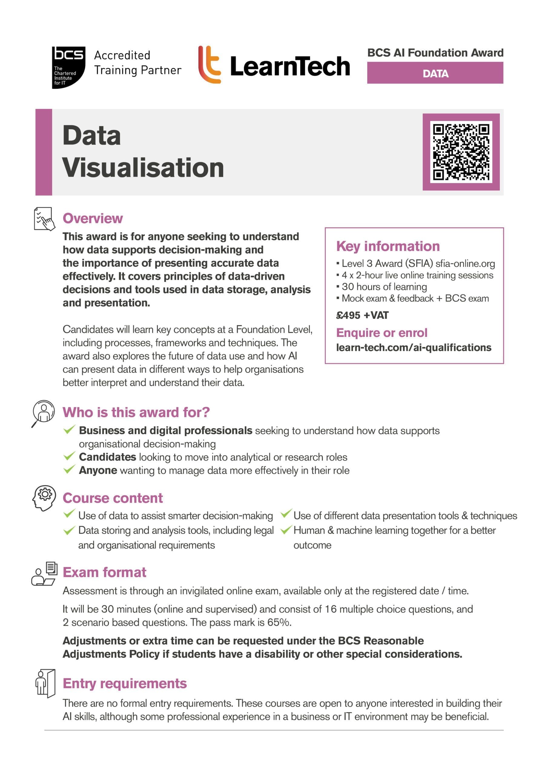 AI Data Specialist brochure