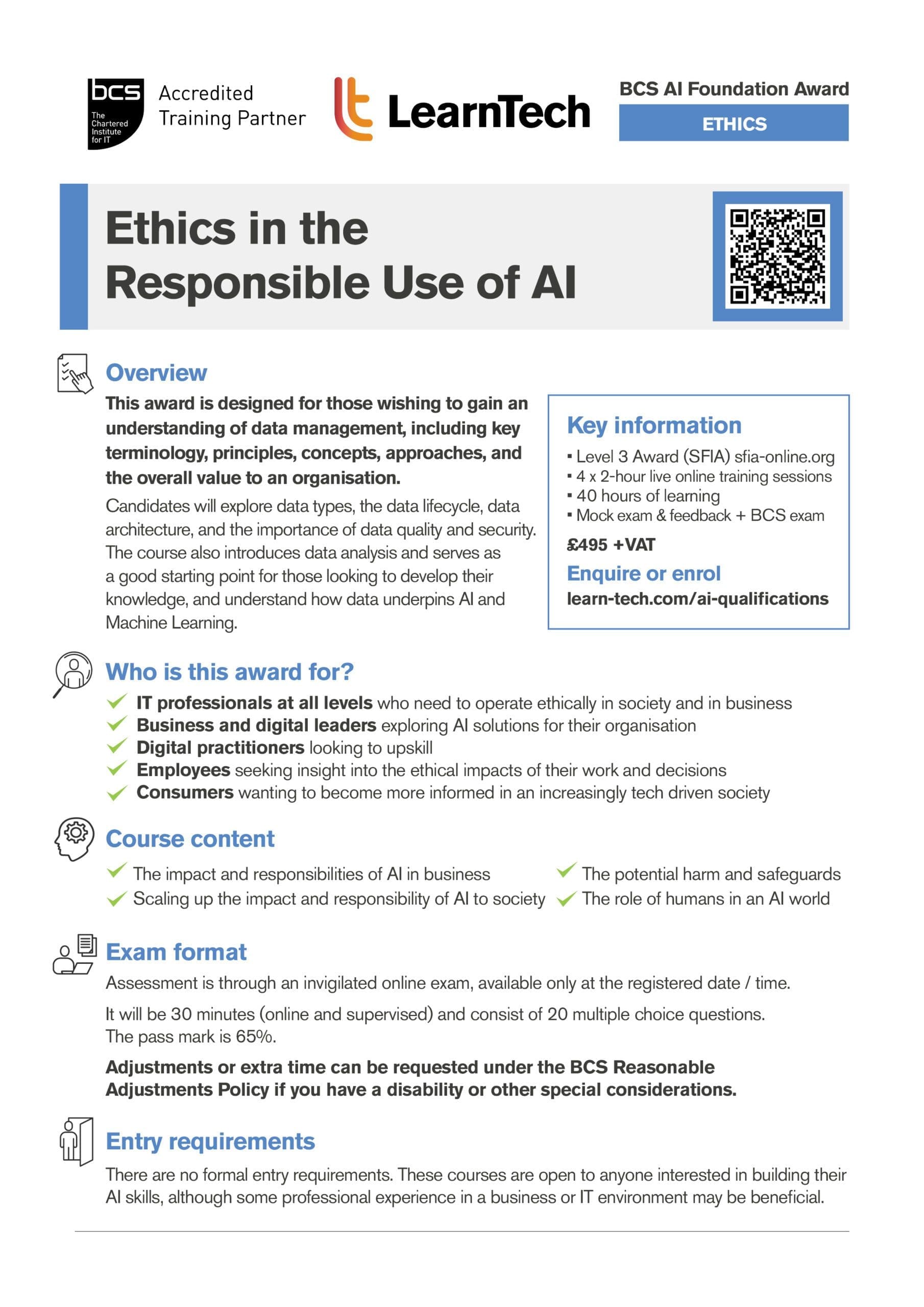 AI Data Specialist brochure