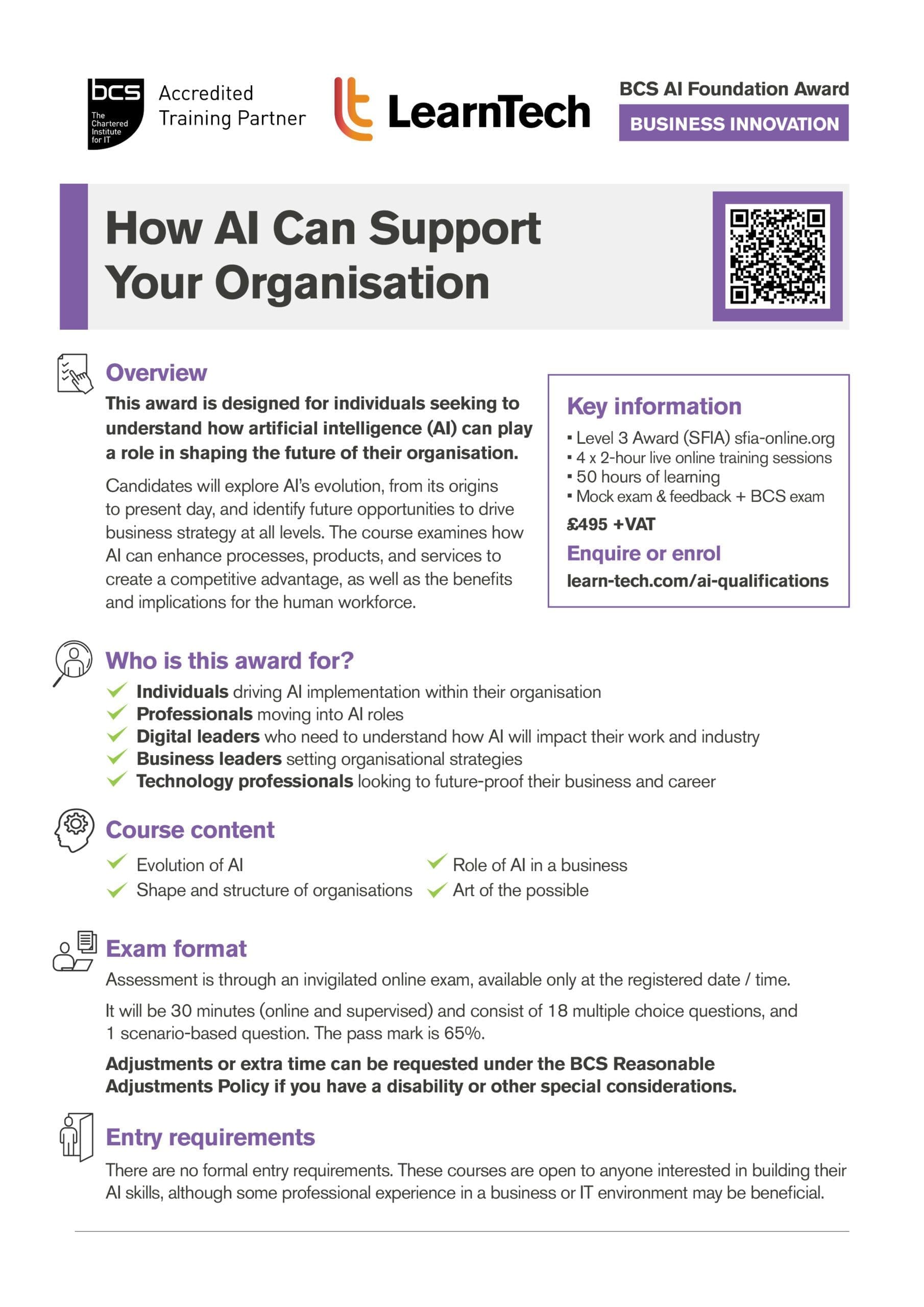 AI Data Specialist brochure