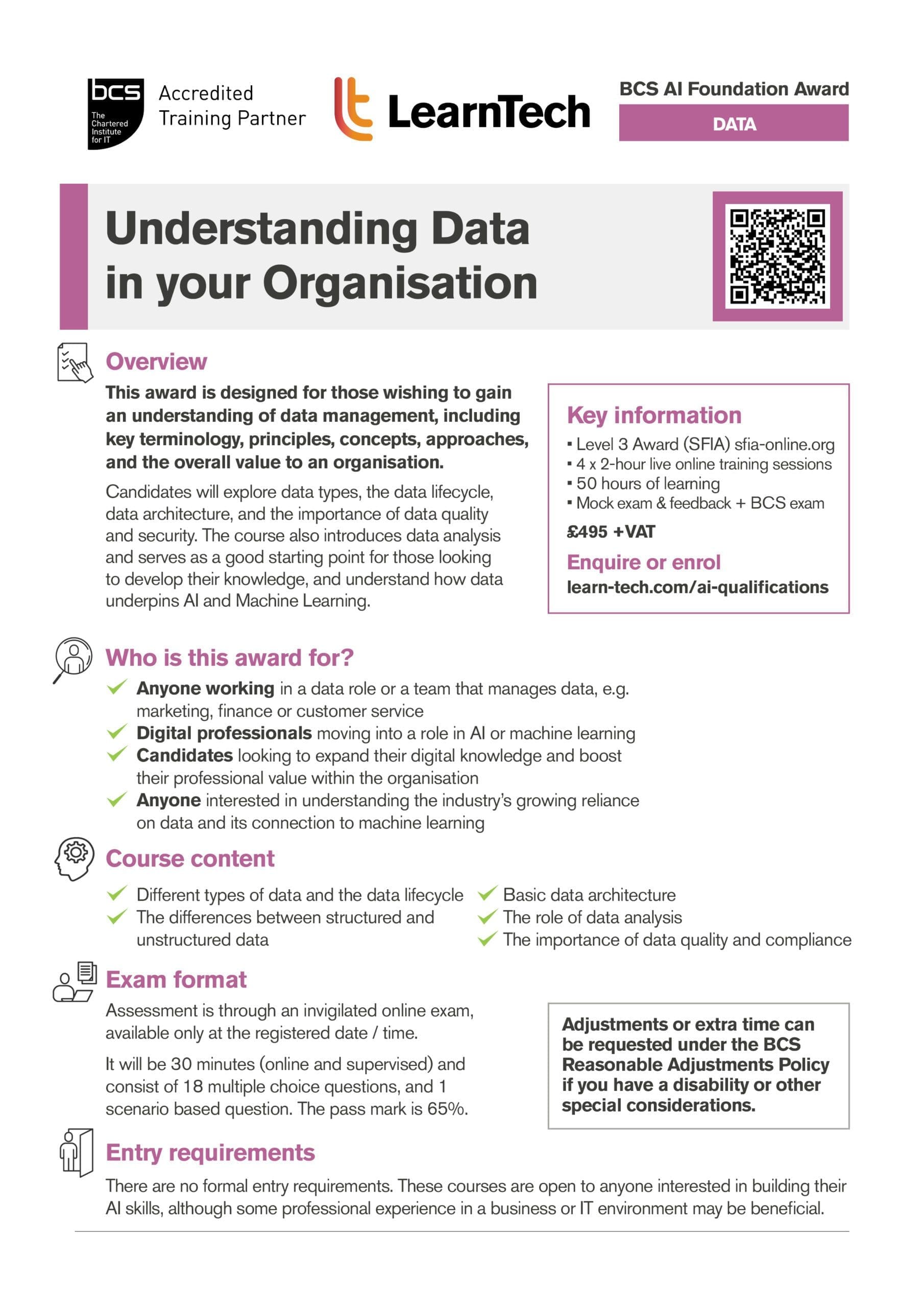 AI Data Specialist brochure