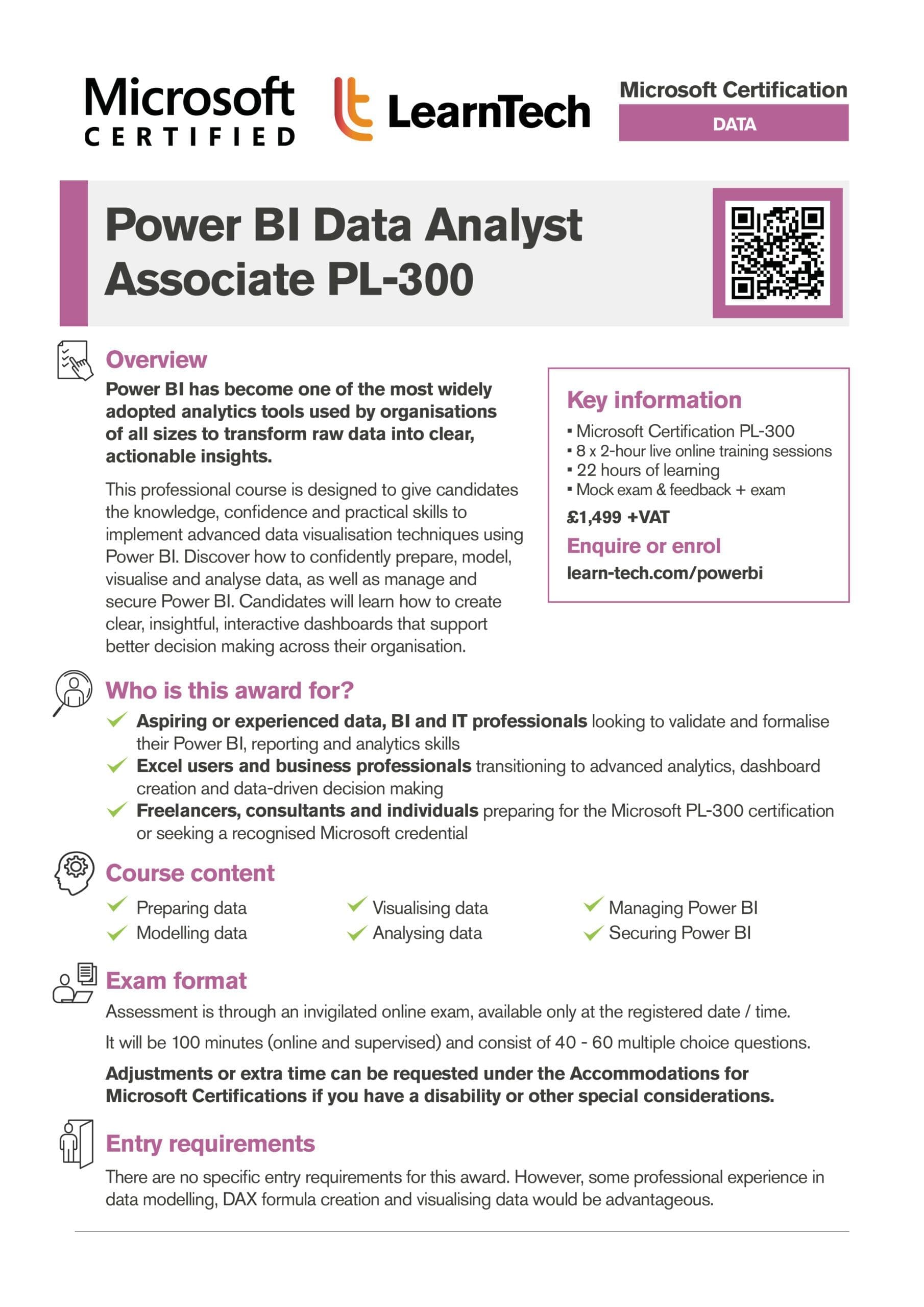 AI Data Specialist brochure